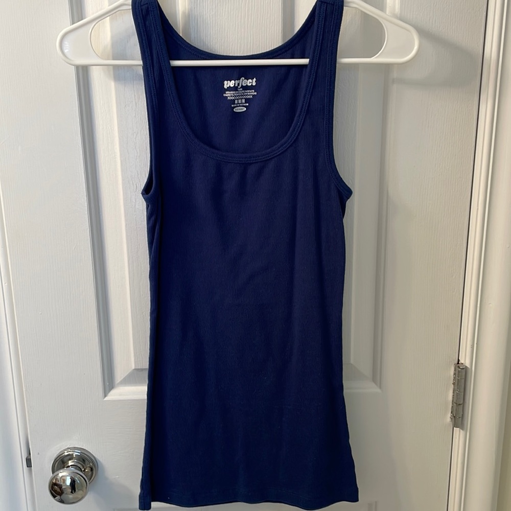 navy blue tank top
